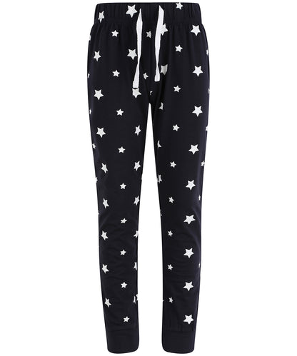 SF SM085 Kids cuffed lounge pants in Navy/White Stars