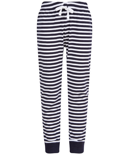 SF SM085 Kids cuffed lounge pants in Navy/White Stripes
