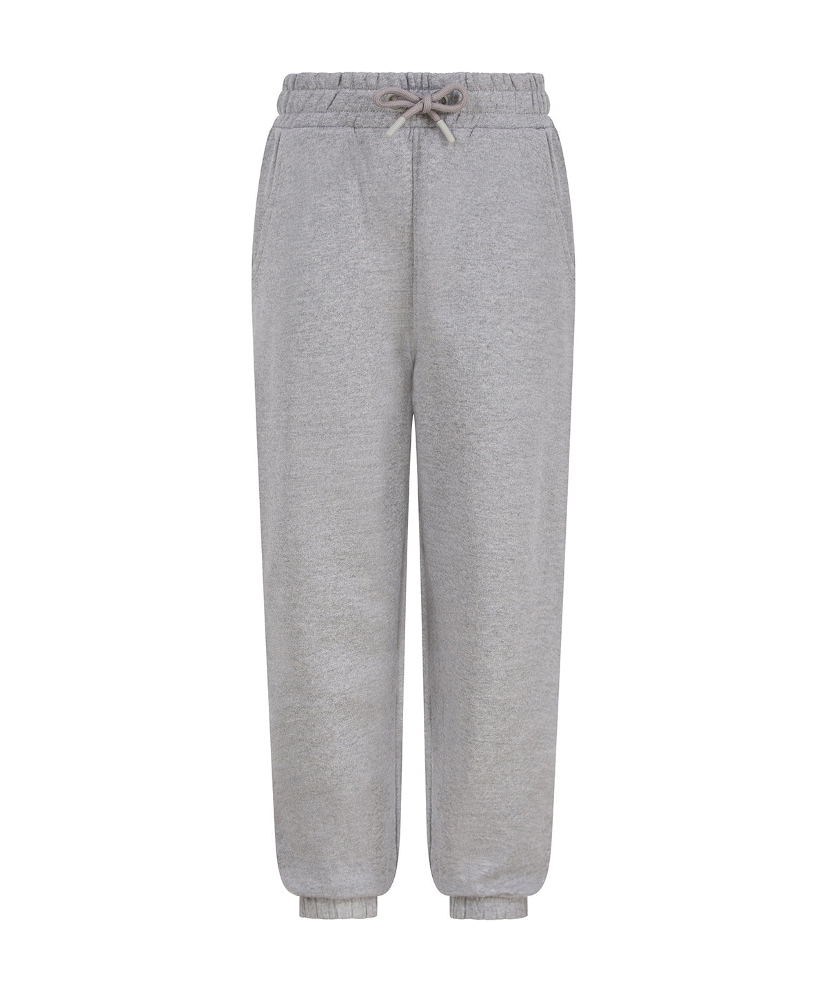 SF SM430 Kids sustainable fashion cuffed joggers in Heather Grey