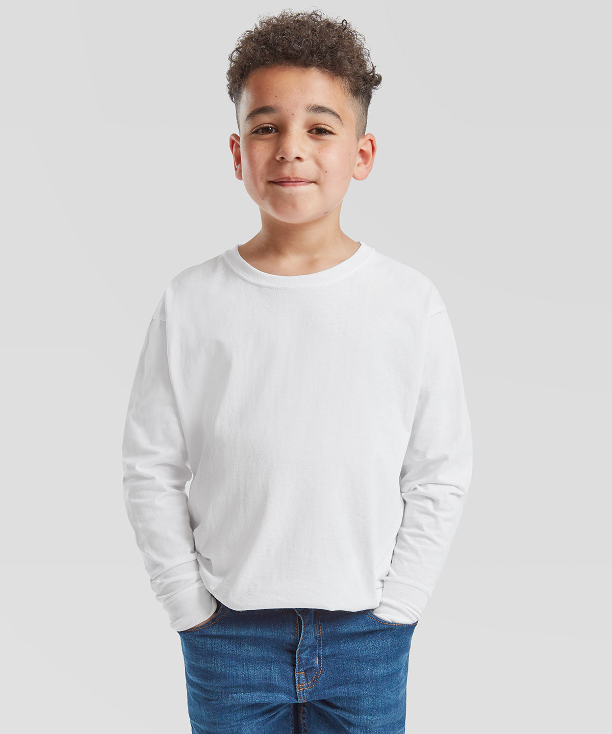 Fruit of the Loom SS007 Kids long sleeve valueweight T