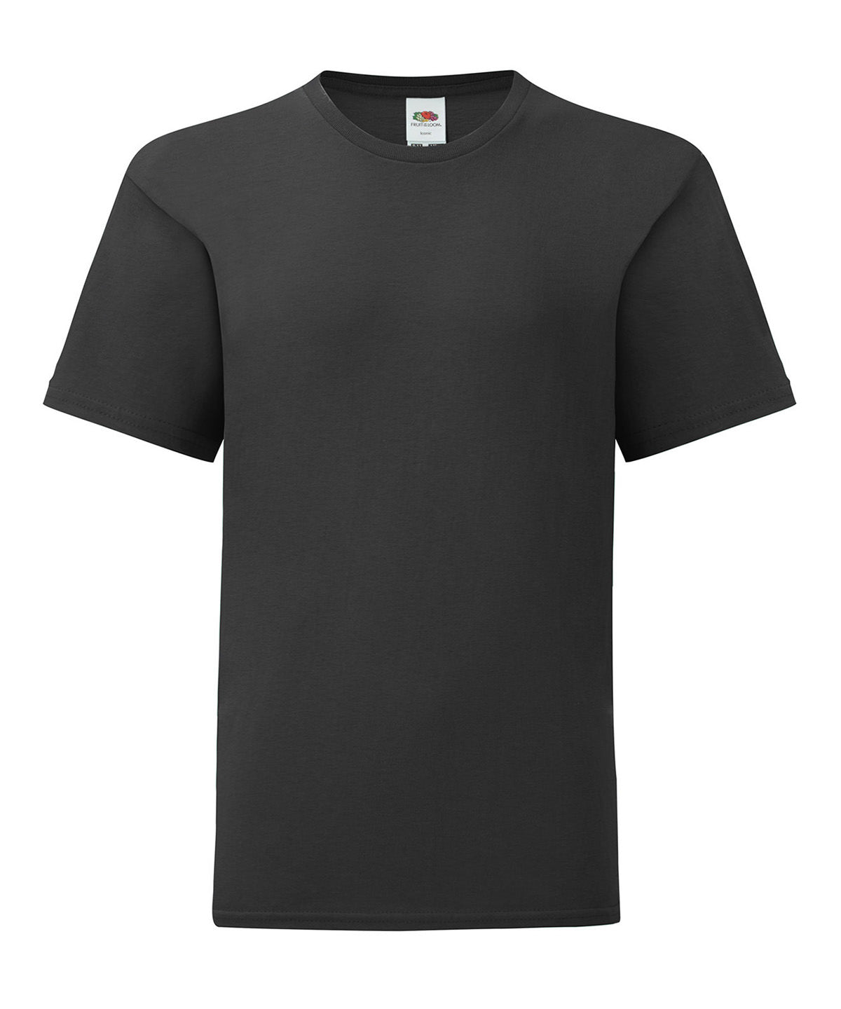 Fruit of the Loom SS023 Kids iconic 150 T in Black