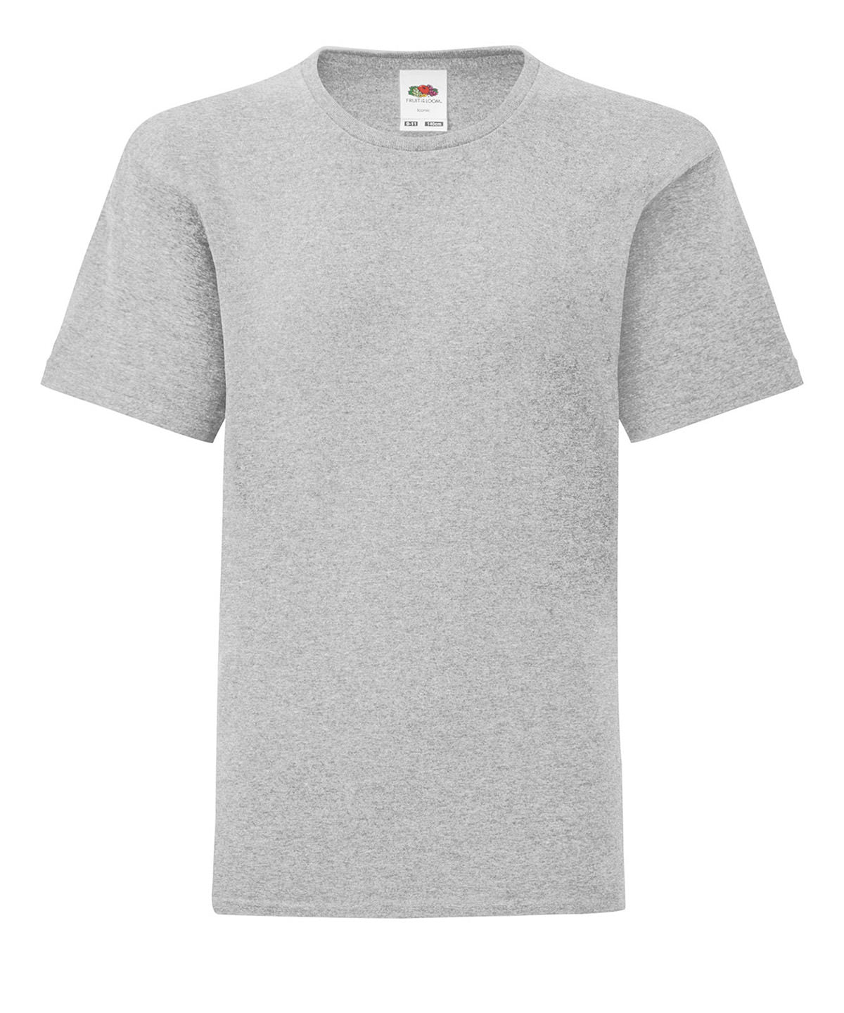 Fruit of the Loom SS023 Kids iconic 150 T in Heather Grey