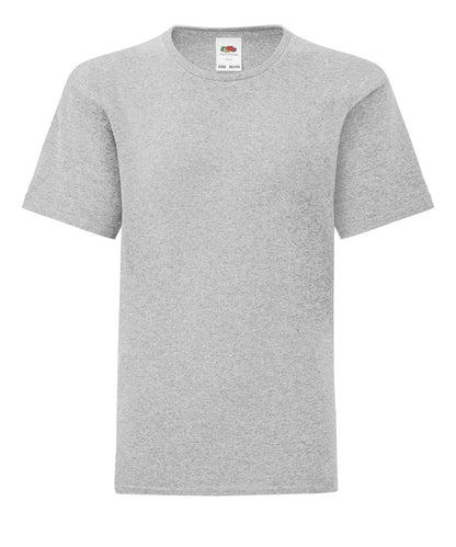 Fruit of the Loom SS023 Kids iconic 150 T in Heather Grey