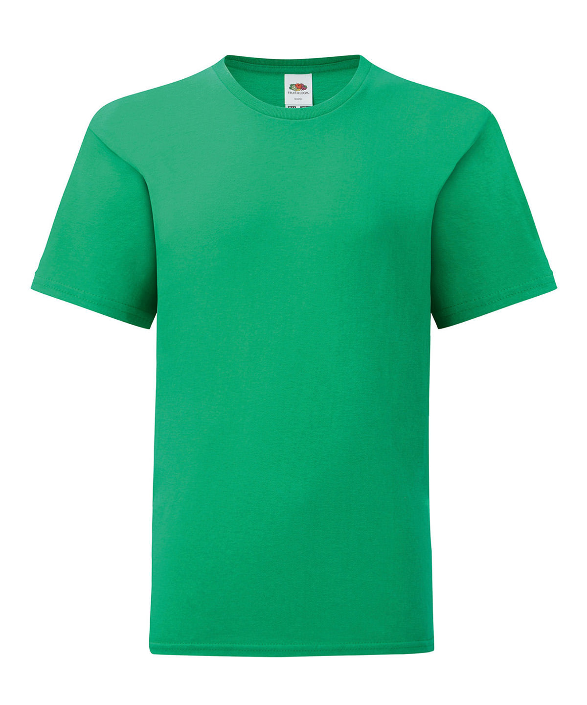 Fruit of the Loom SS023 Kids iconic 150 T in Kelly Green