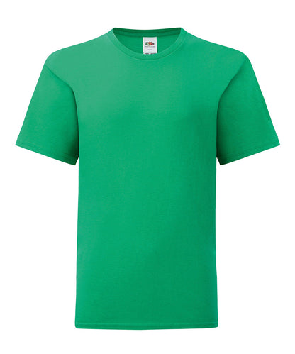 Fruit of the Loom SS023 Kids iconic 150 T in Kelly Green