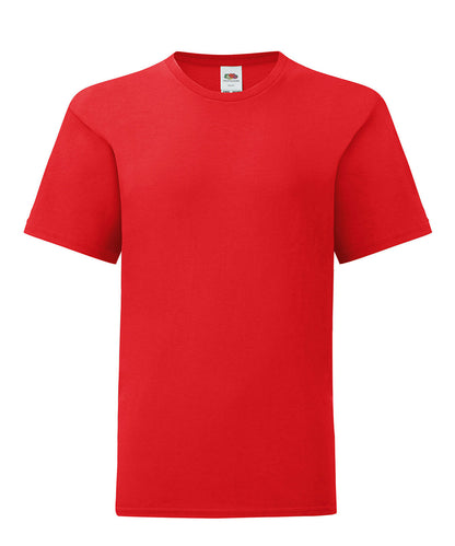 Fruit of the Loom SS023 Kids iconic 150 T in Red