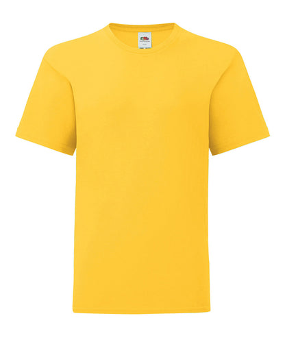 Fruit of the Loom SS023 Kids iconic 150 T in Sunflower