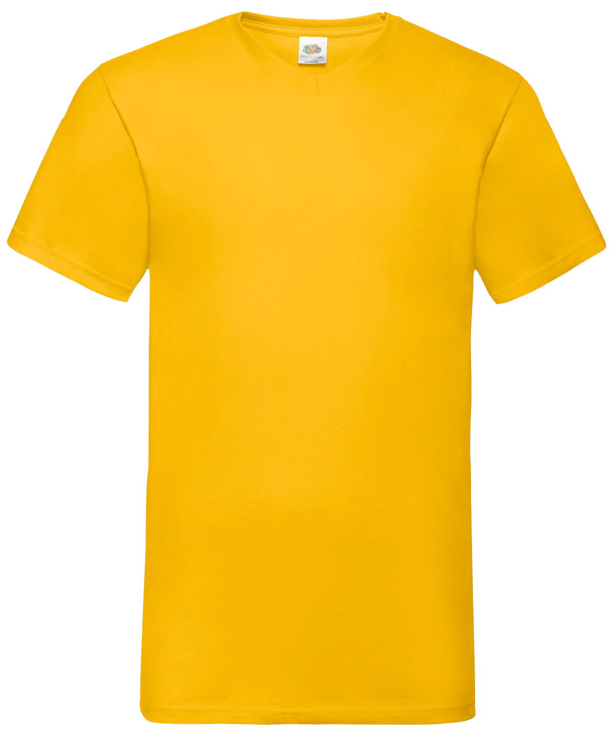 Fruit of the Loom SS034 Valueweight v-neck T in Sunflower