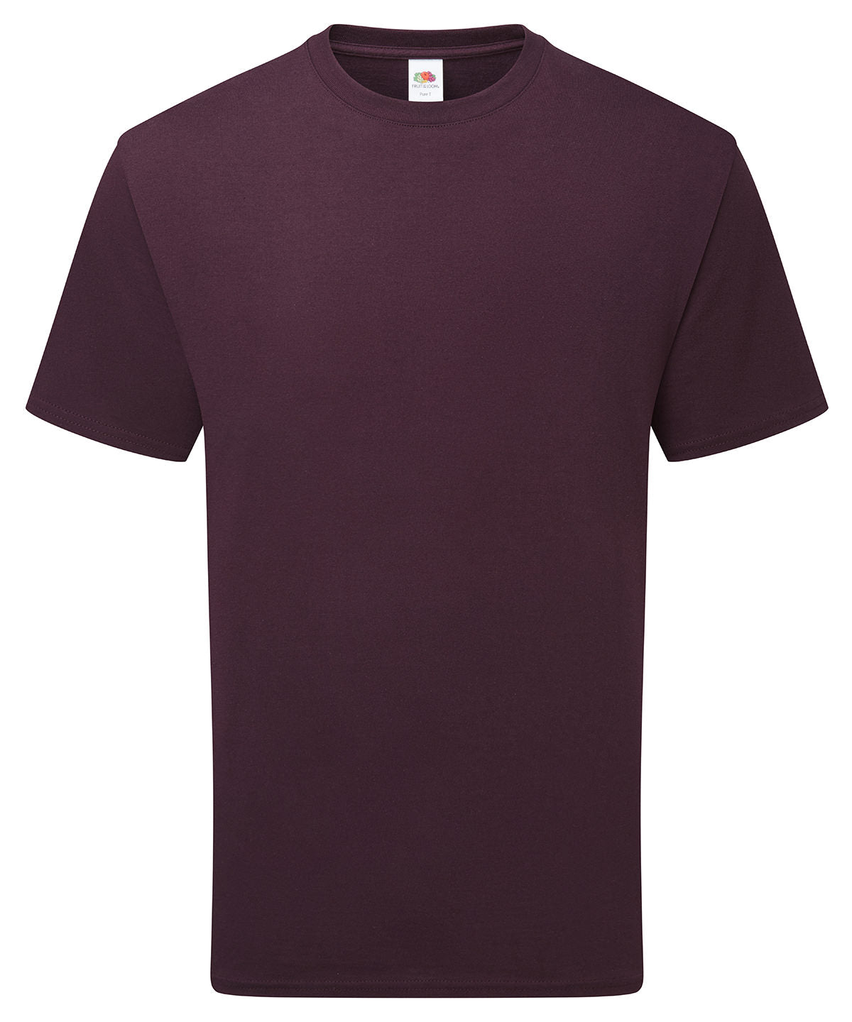 Fruit of the Loom SS035 Pure cotton T in Dark Plum