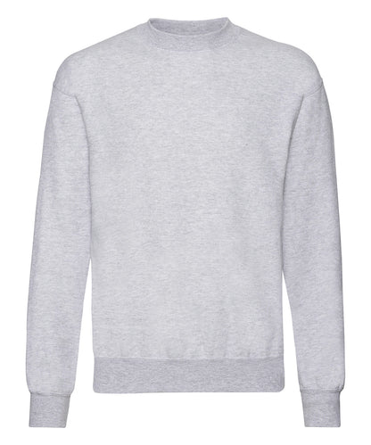 Fruit of the Loom SS200 Classic 80/20 set-in sweatshirt in Heather Grey*†△