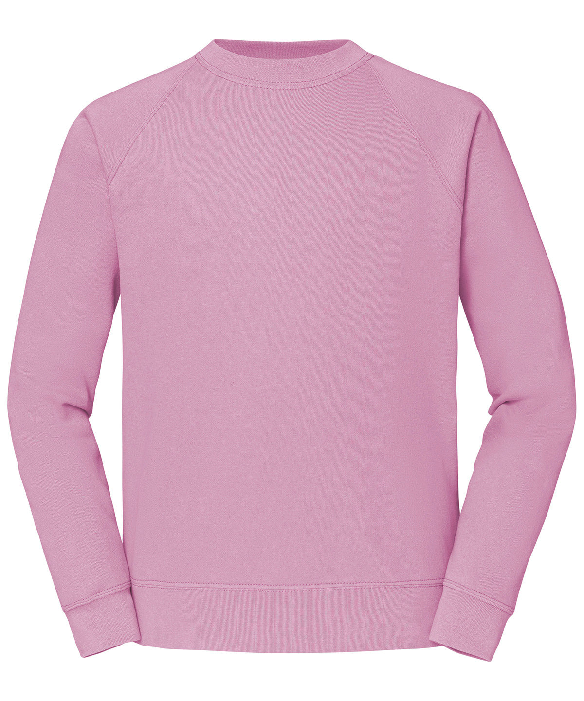 Fruit of the Loom SS270 Classic 80/20 raglan sweatshirt in Light Pink