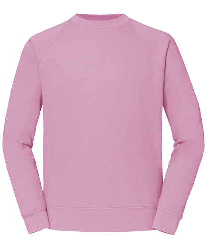 Fruit of the Loom SS270 Classic 80/20 raglan sweatshirt in Light Pink