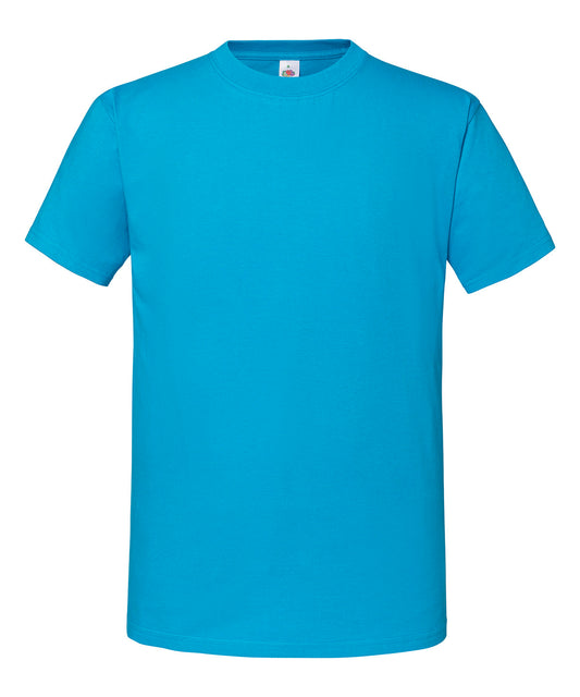 Fruit of the Loom SS422 Iconic 195 ringspun premium T in Azure Blue
