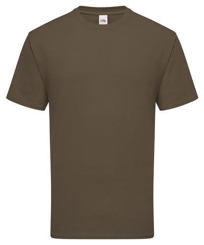 Fruit of the Loom SS422 Iconic 195 ringspun premium T in Truffle