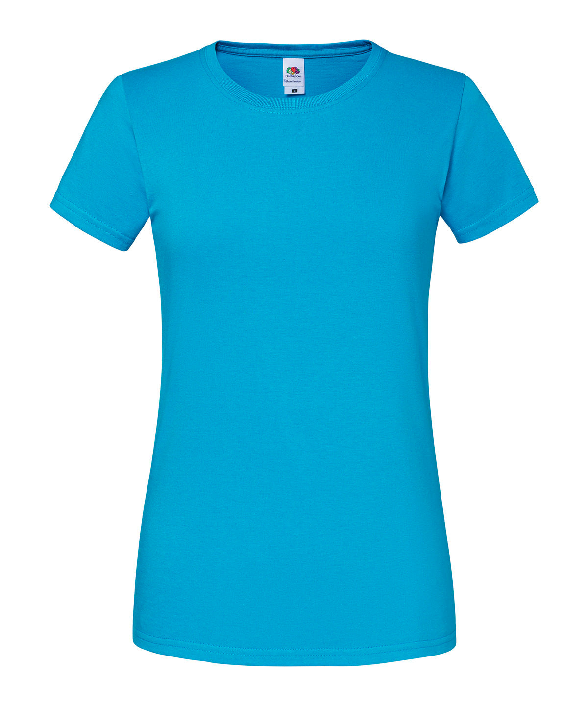 Fruit of the Loom SS424 Women's Iconic 195 ringspun premium t-shirt in Azure Blue