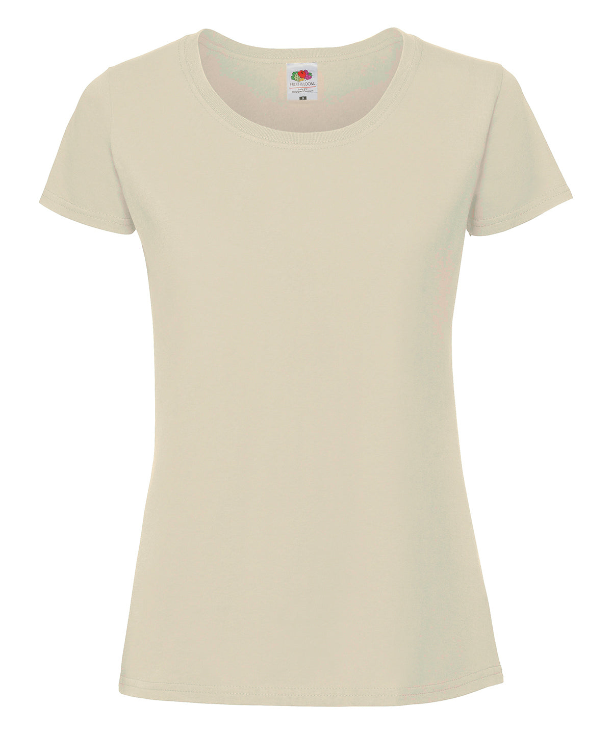 Fruit of the Loom SS424 Women's Iconic 195 ringspun premium t-shirt in Desert Sand