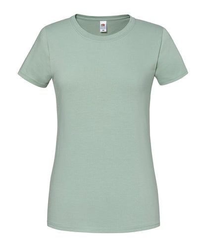Fruit of the Loom SS424 Women's Iconic 195 ringspun premium t-shirt in Sage
