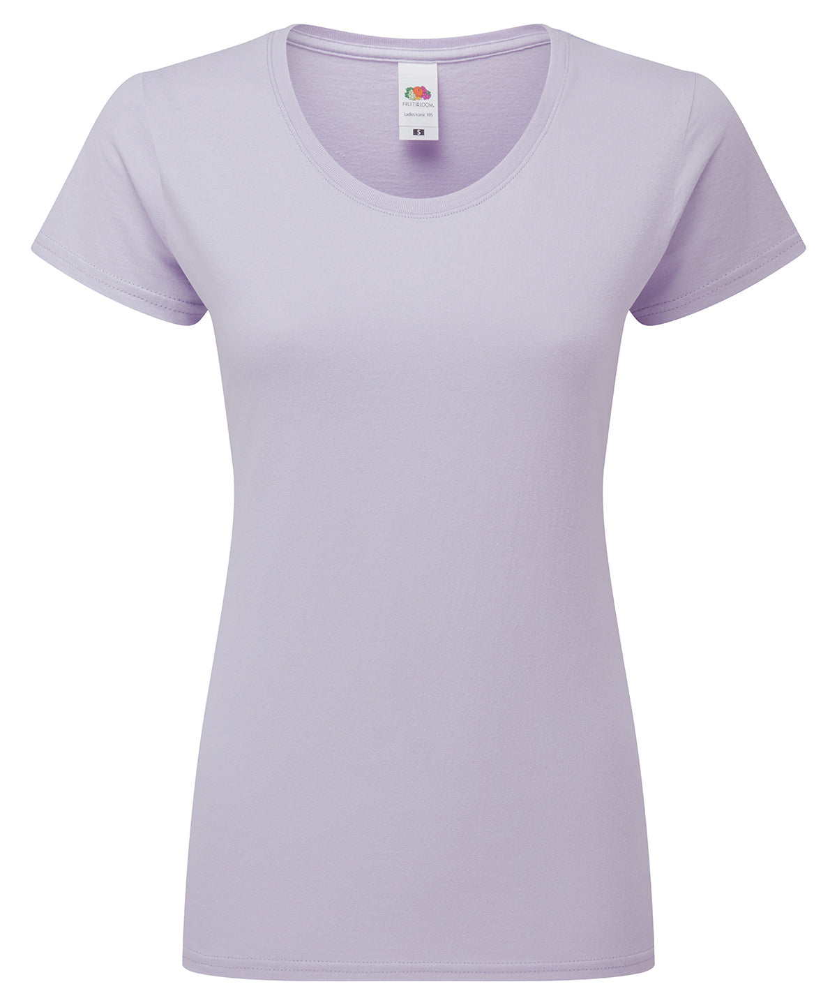 Fruit of the Loom SS424 Women's Iconic 195 ringspun premium t-shirt in Soft Lavender