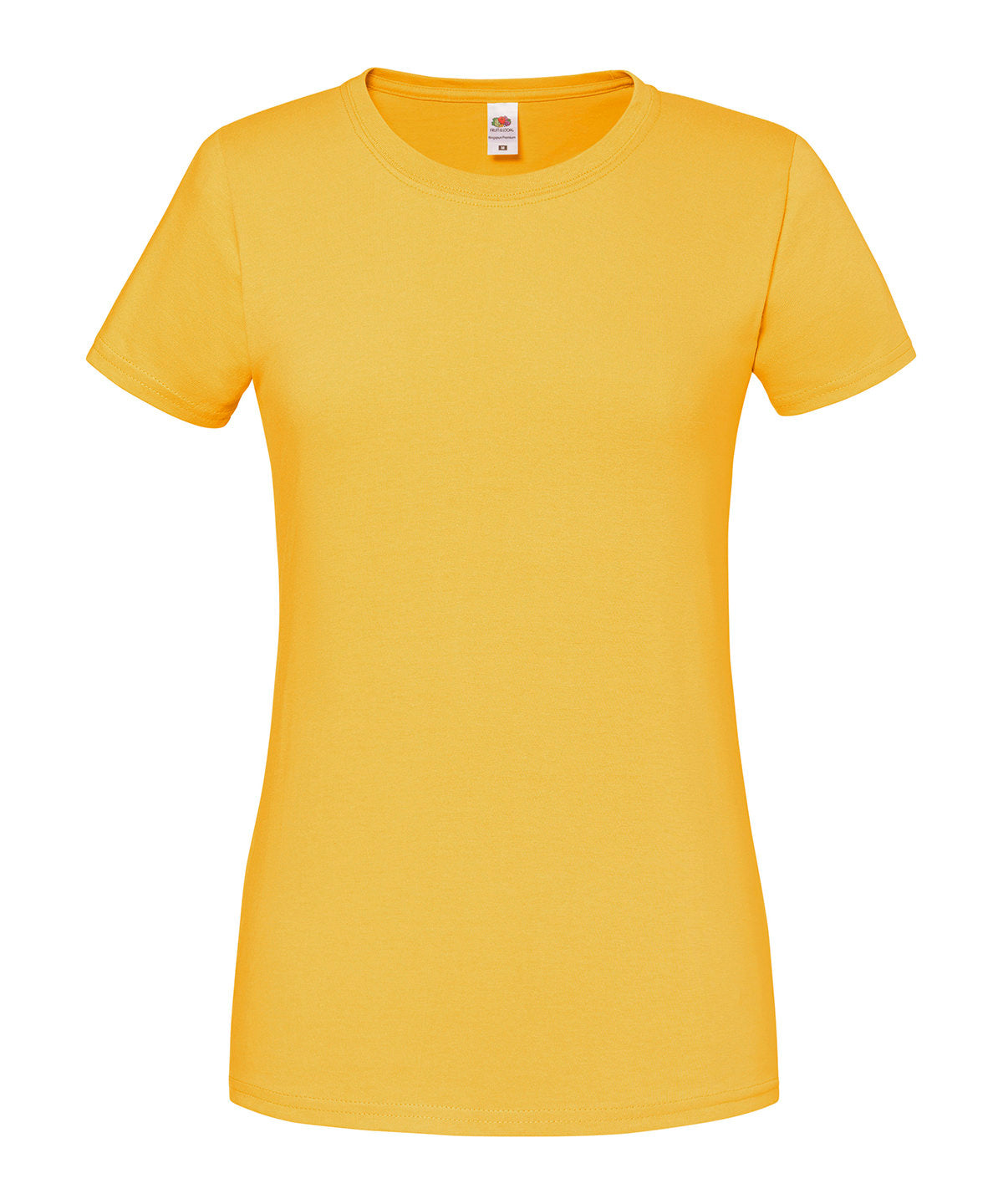 Fruit of the Loom SS424 Women's Iconic 195 ringspun premium t-shirt in Sunflower