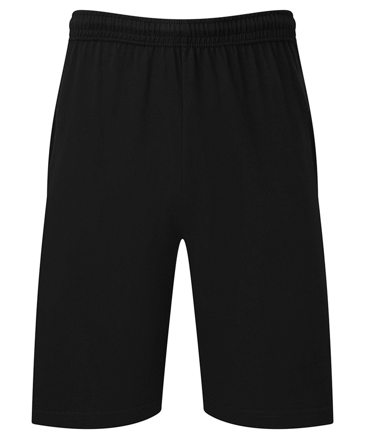 Fruit of the Loom SS435 Iconic 195 Jersey shorts in Black