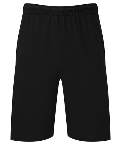 Fruit of the Loom SS435 Iconic 195 Jersey shorts in Black