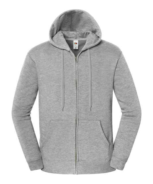 Fruit of the Loom SS443 Iconic premium hooded sweat jacket in Athletic Heather*