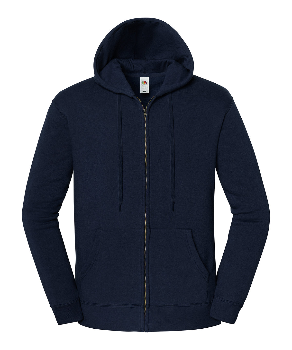 Fruit of the Loom SS443 Iconic premium hooded sweat jacket in Deep Navy*