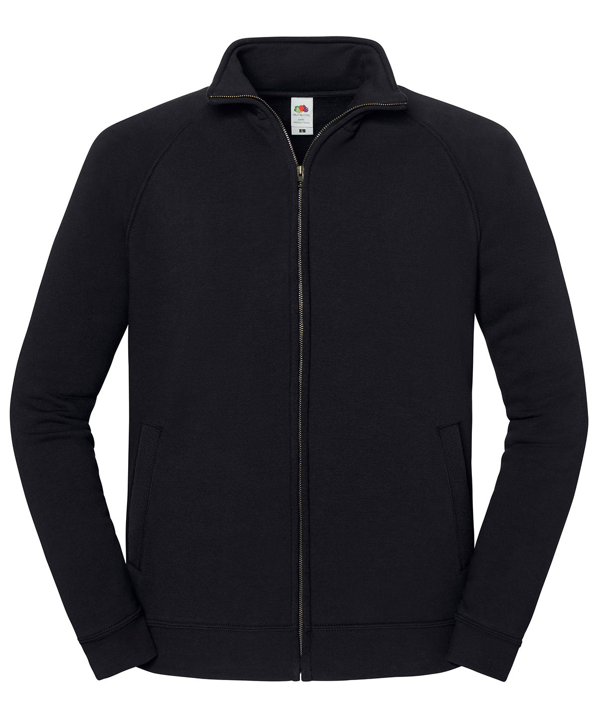 Fruit of the Loom SS445 Iconic premium sweat jacket in Black*