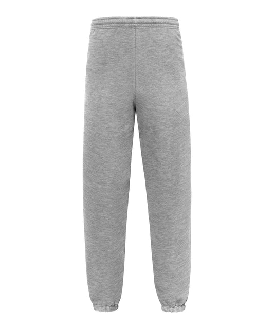 Fruit of the Loom SS446 Iconic premium elasticated cuff jog pants in Athletic Heather