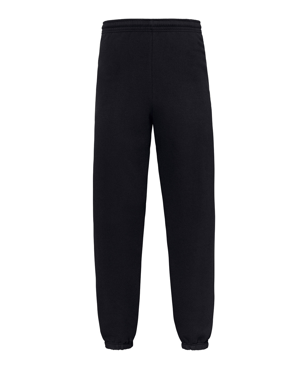 Fruit of the Loom SS446 Iconic premium elasticated cuff jog pants in Black