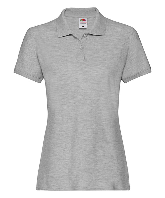 Fruit of the Loom SS505 Women's premium polo in Athletic Heather