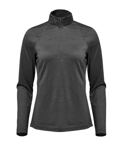 Stormtech ST084 Women’s Milano ¼-zip pullover in Charcoal Heather*