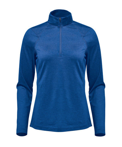 Stormtech ST084 Women’s Milano ¼-zip pullover in Classic Blue Heather