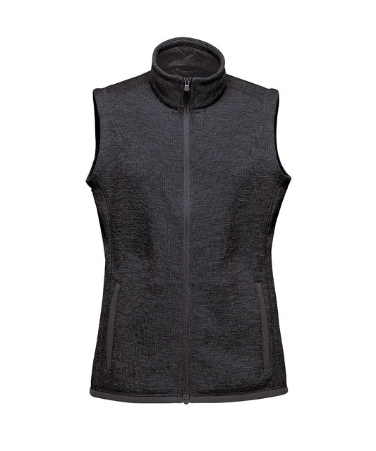 Stormtech ST207 Women’s Avalante fleece vest in Black Heather