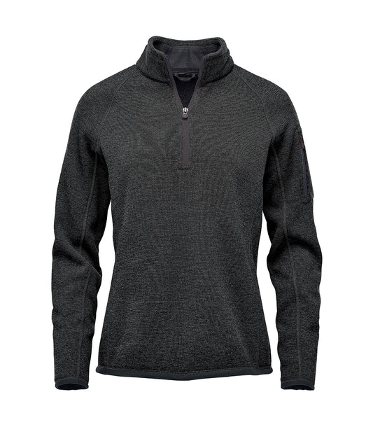 Stormtech ST209 Women’s Avalante ¼-zip fleece in Black Heather
