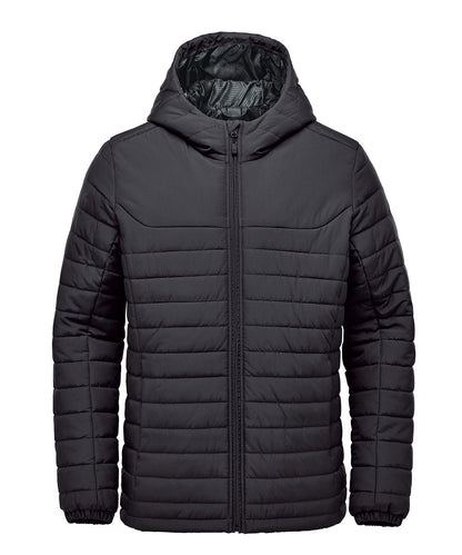 Stormtech ST212 Nautilus quilted hooded jacket in Black