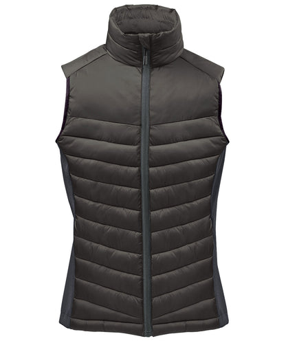 Stormtech ST224 Women’s Montserrat thermal vest in Black/Granite