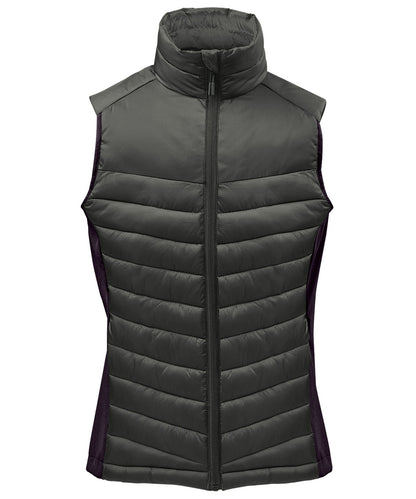 Stormtech ST224 Women’s Montserrat thermal vest in Granite/Black