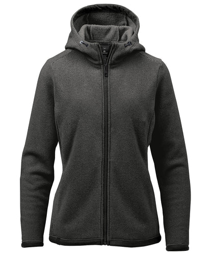 Stormtech ST230 Women’s Medusa fleece hoodie in Charcoal Stripe