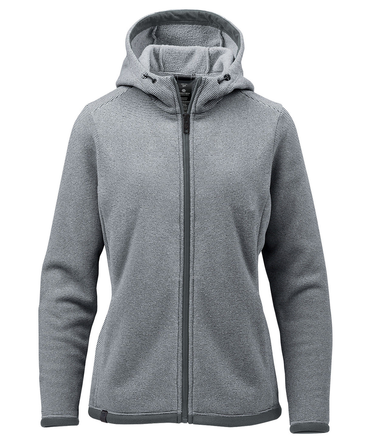 Stormtech ST230 Women’s Medusa fleece hoodie in Zinc Stripe