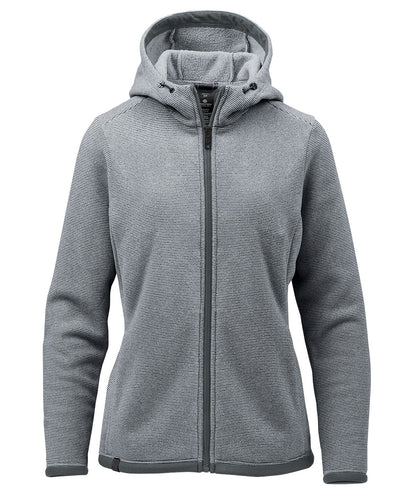 Stormtech ST230 Women’s Medusa fleece hoodie in Zinc Stripe