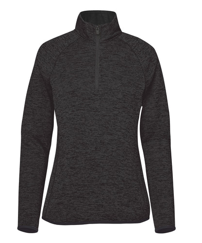 Stormtech ST253 Women’s Yosemite ½-zip pullover in Black Heather