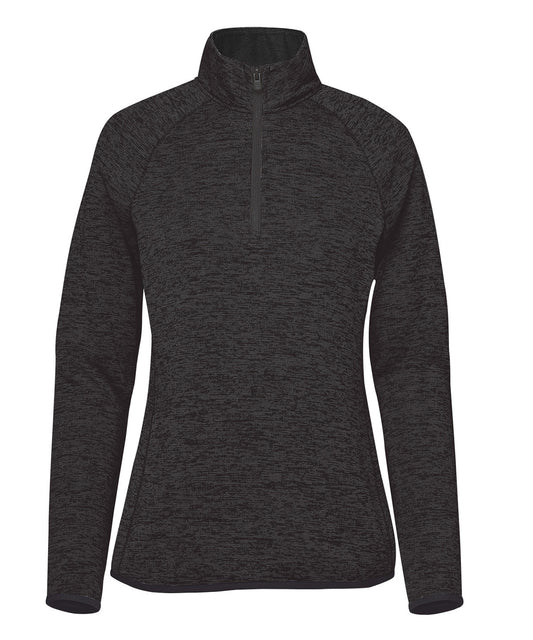 Stormtech ST253 Women’s Yosemite ½-zip pullover in Black Heather