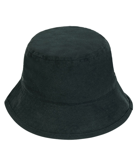 Stanley/Stella SX163 Bucket hat with metal eyelets (STAU893) in Black