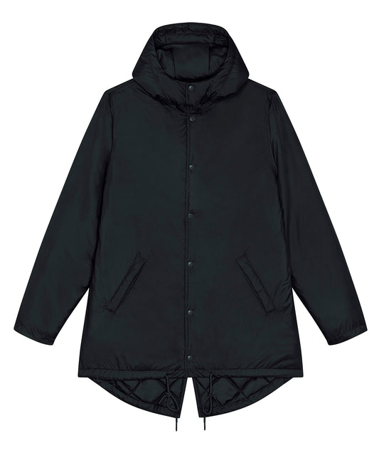 Stanley/Stella SX204 Unisex padded parka jacket (STJU841) in Black