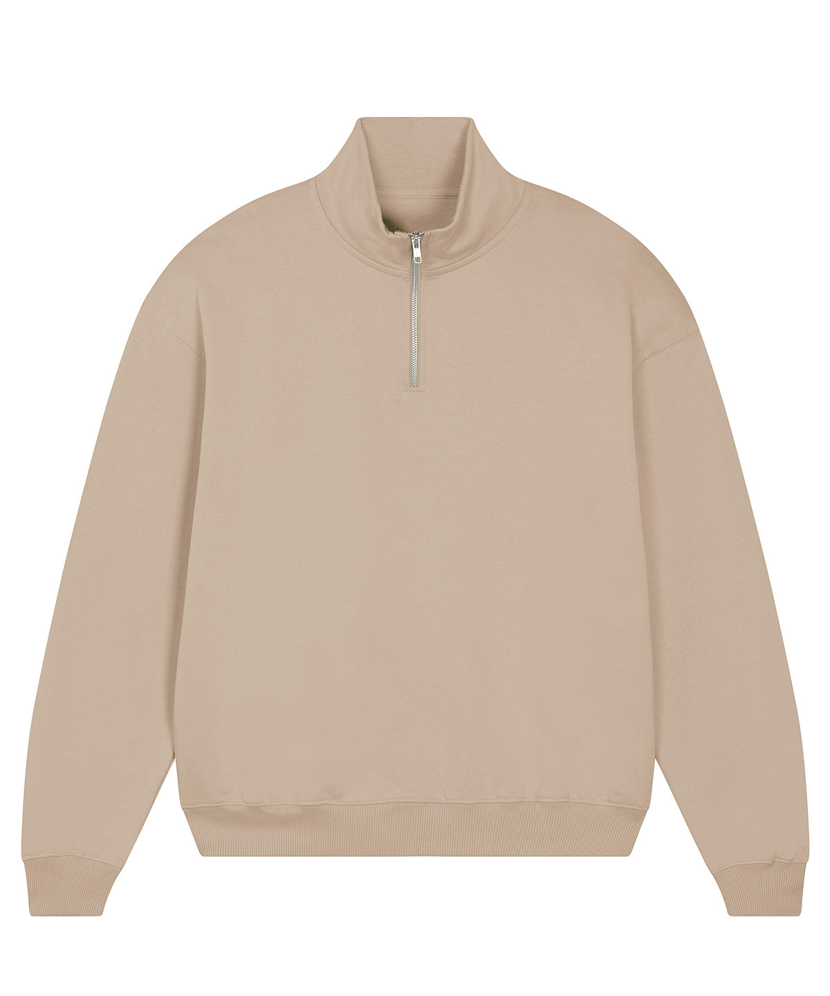 Stanley/Stella SX216 Unisex Miller dry 1/4 zip sweatshirt (STSU795) in Desert Dust