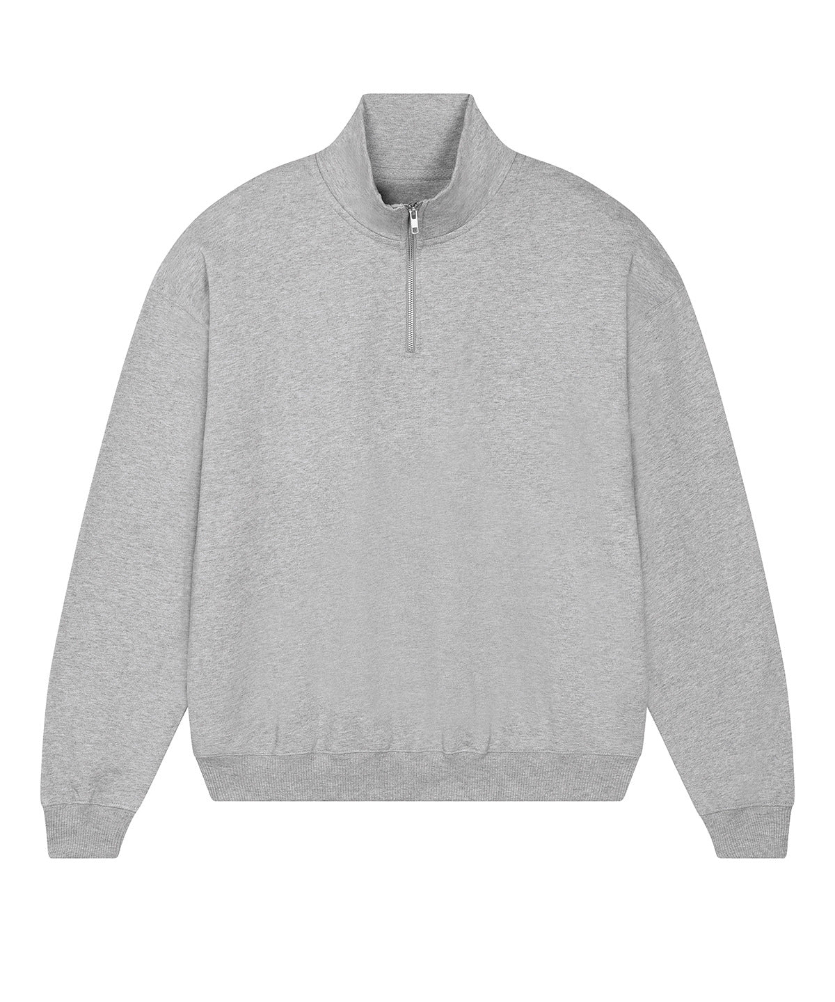 Stanley/Stella SX216 Unisex Miller dry 1/4 zip sweatshirt (STSU795) in Heather Grey