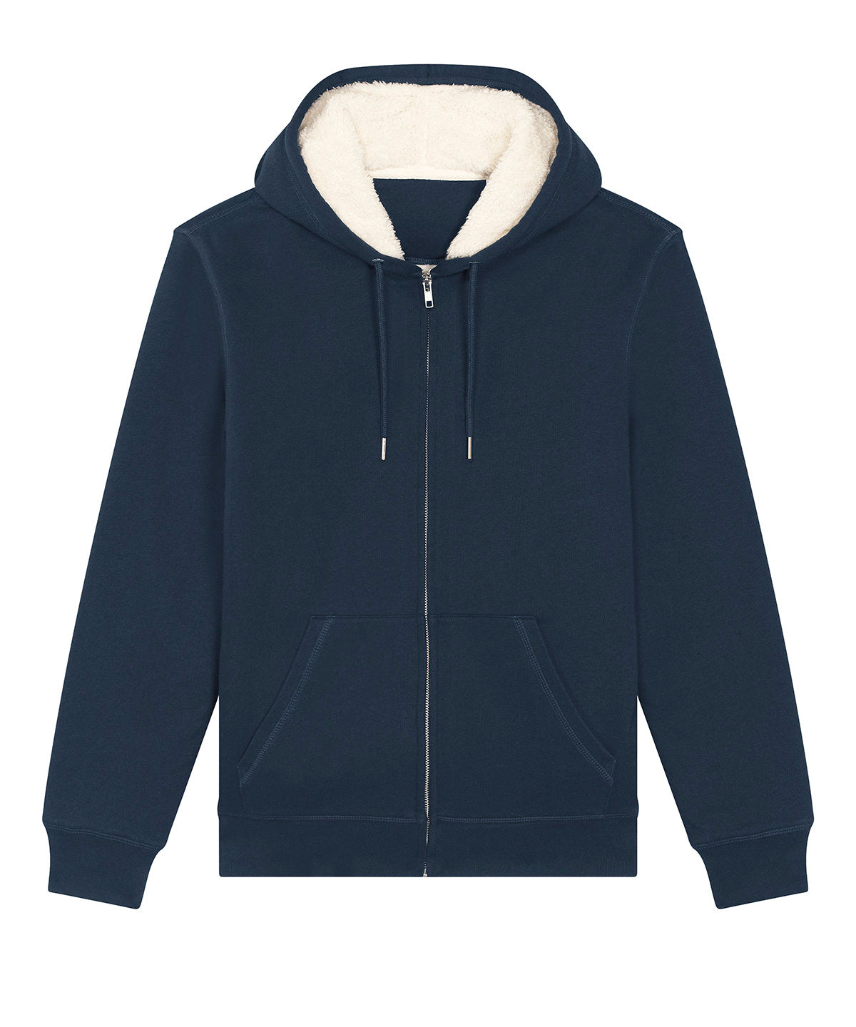 Stanley/Stella SX222 Unisex Hygger sherpa zip-through sweatshirt (STSU956) in French Navy