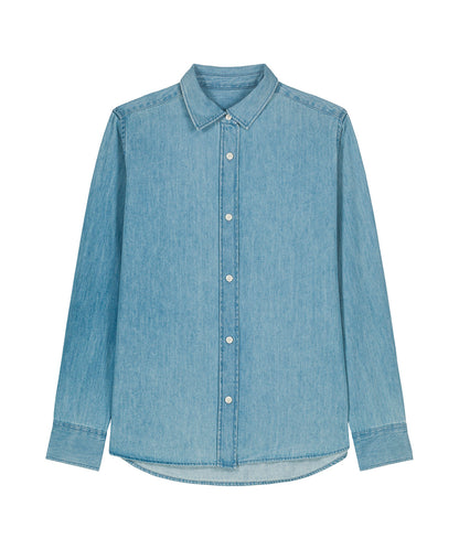 Stanley/Stella SX268 Stella denim shirt (STWW970) in Light Wash