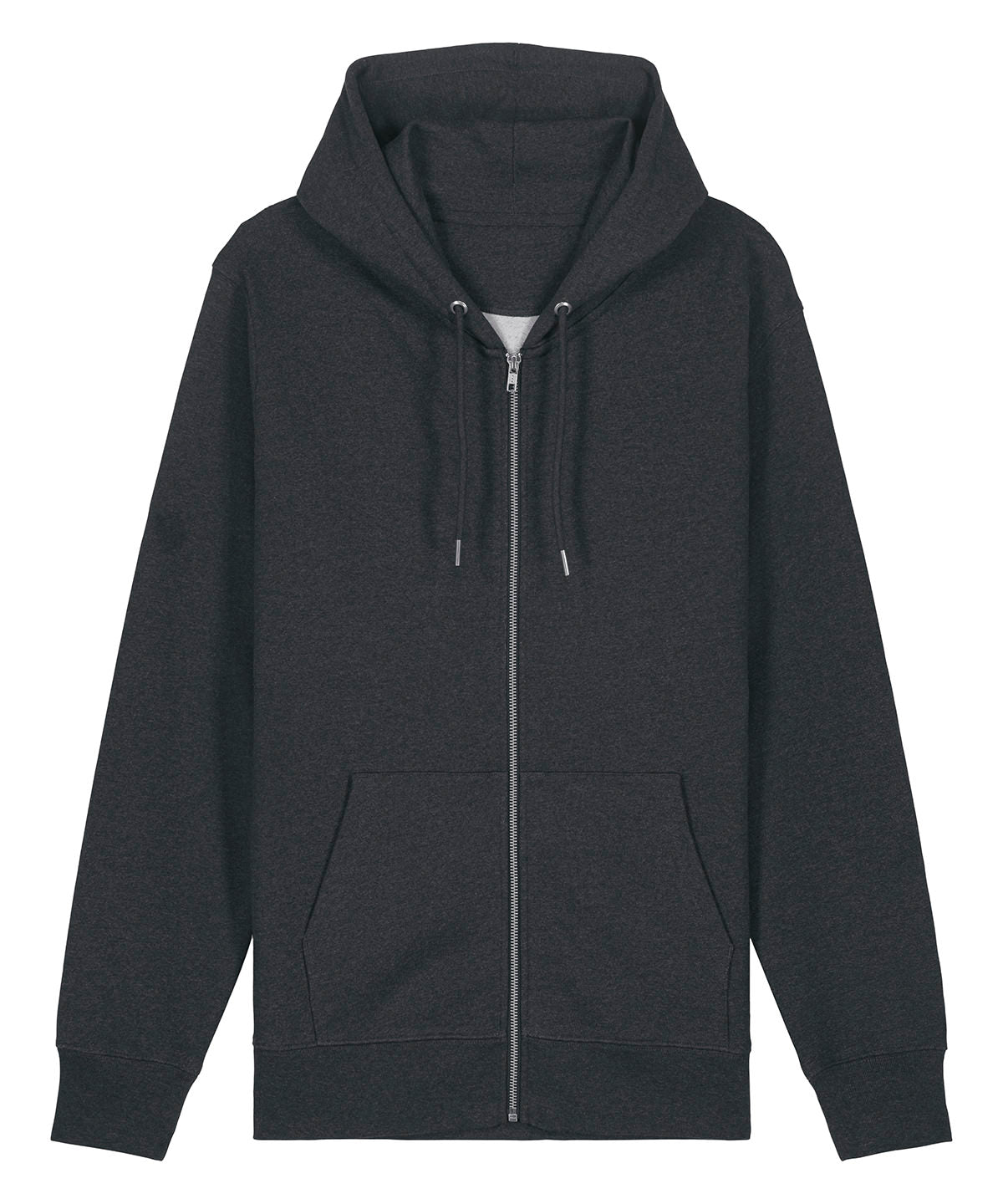 Stanley/Stella SX712 Unisex Cultivator 2.0 iconic zip-thru hoodie sweatshirt (STSU179) in Dark Heather Grey